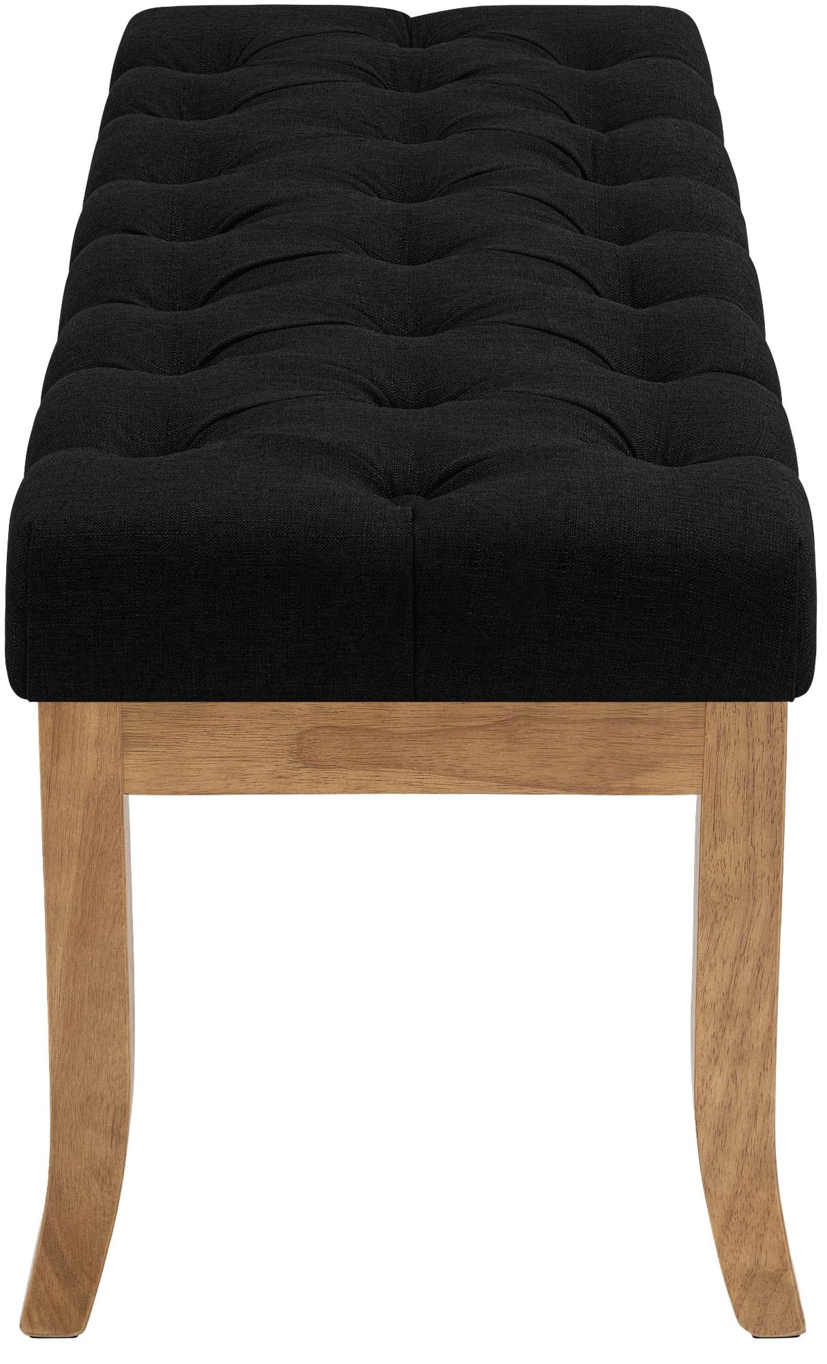 Sitzbank Ramses Stoff antik-hell 100 cm schwarz