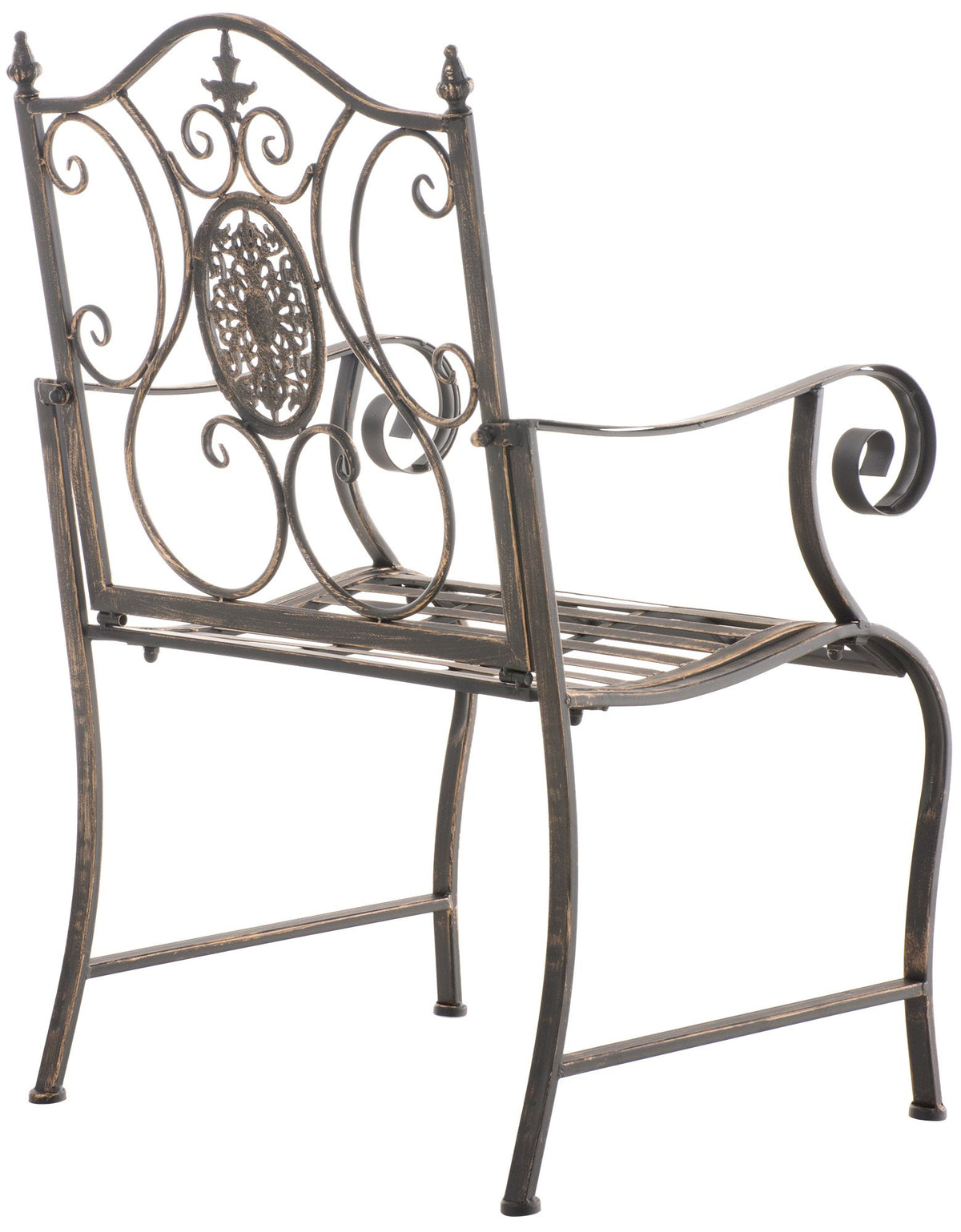 Set van 2 Tuinstoel Punjab met armleuningen bronzen bronze