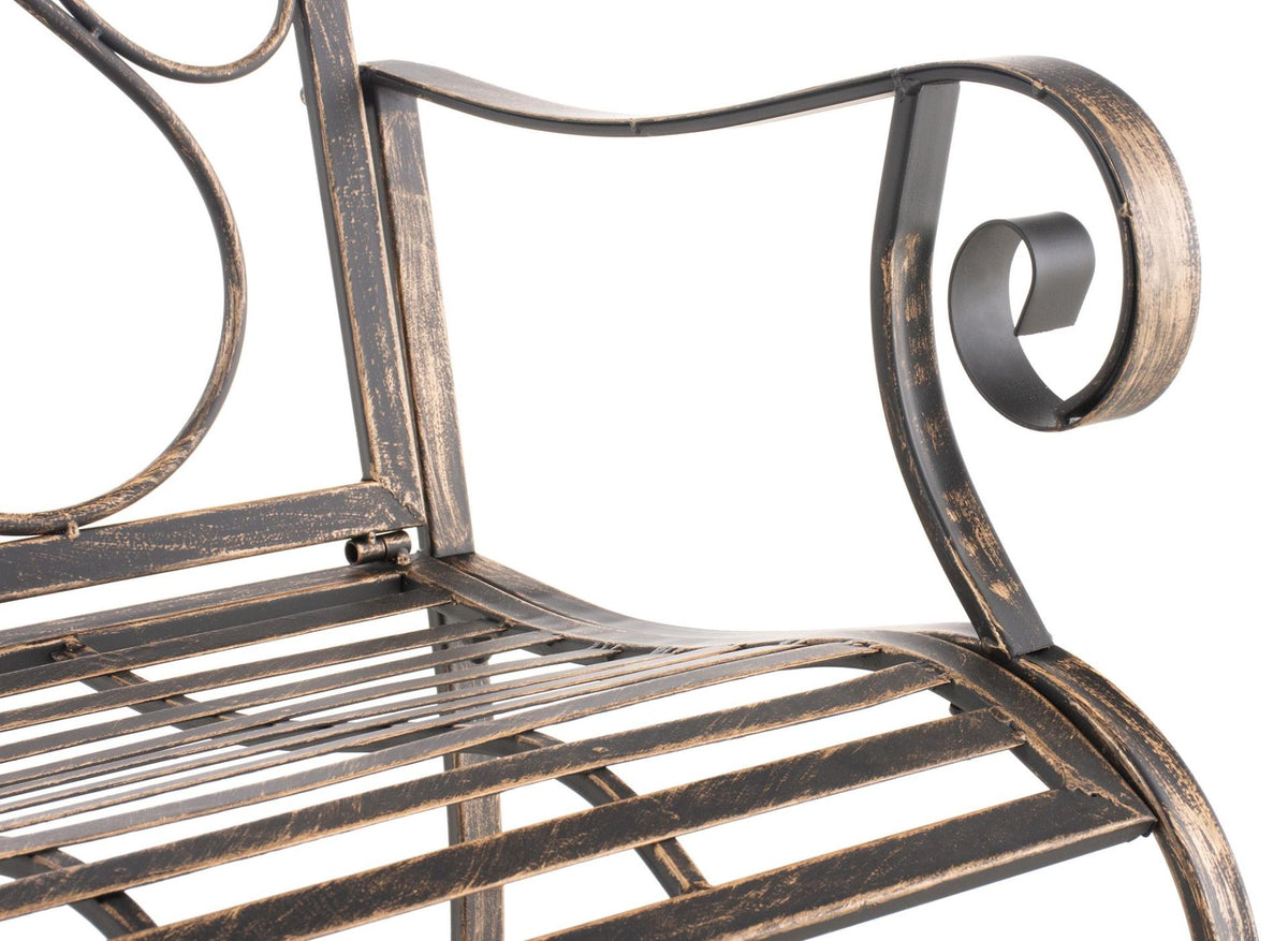 Set van 2 Tuinstoel Punjab met armleuningen bronzen bronze