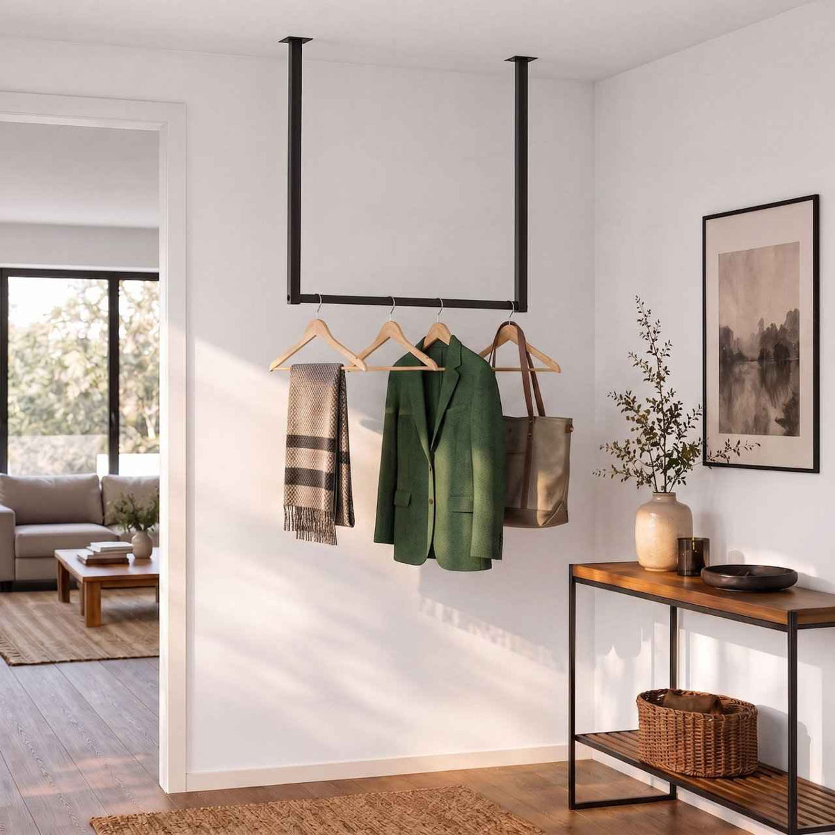 Kledingstang Fenton 60x60 cm schwarz