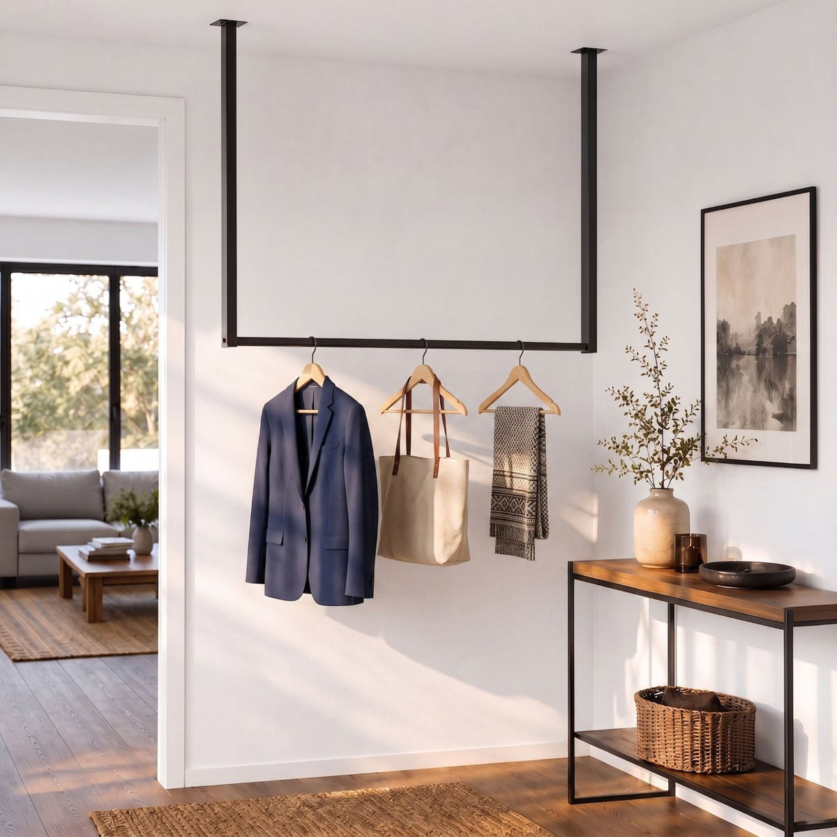 Kledingstang Fenton 100x80 cm schwarz