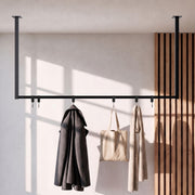 Kledingstang Fenton met 6 haken 120x60 cm schwarz