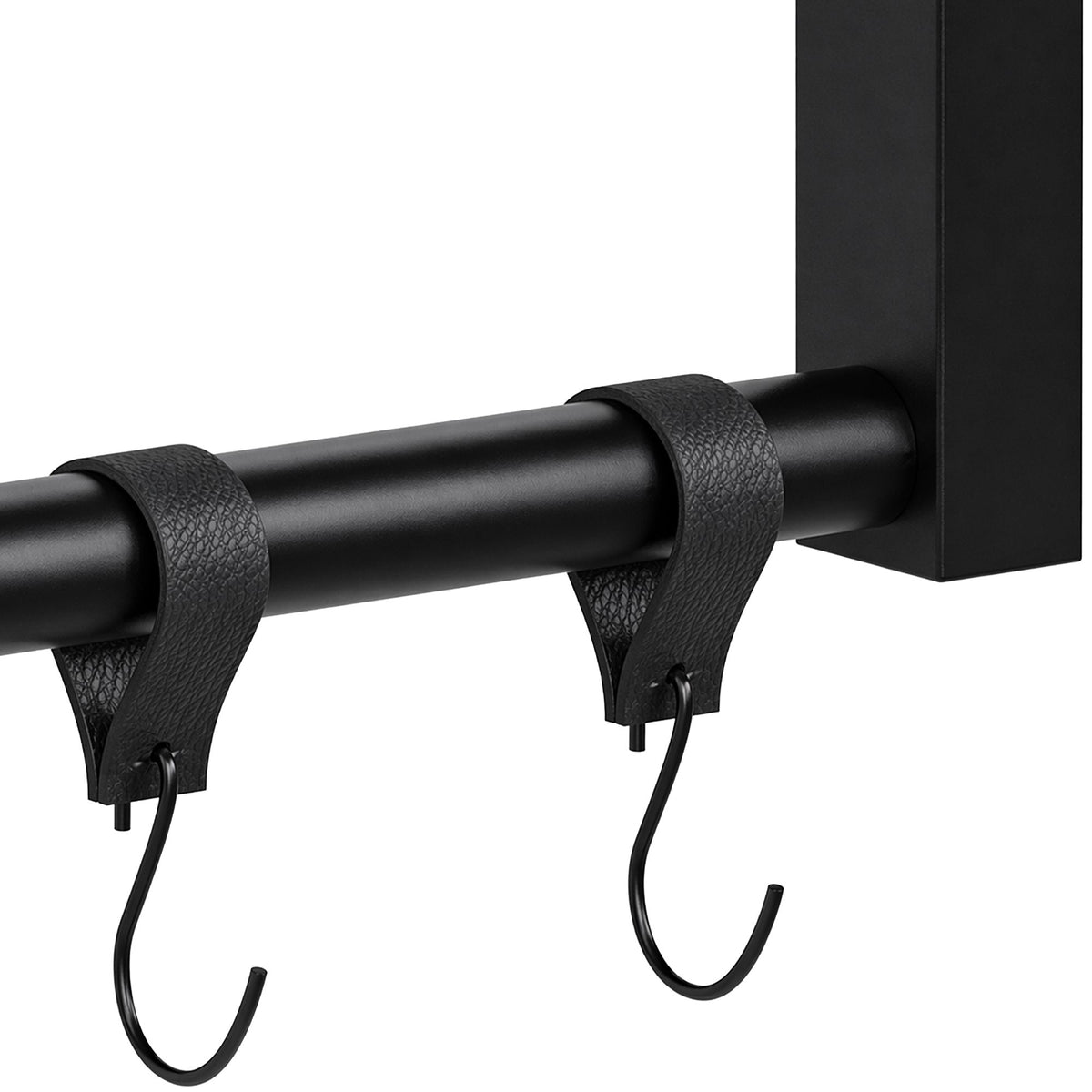 Kledingstang Fenton met 6 haken 120x80 cm schwarz