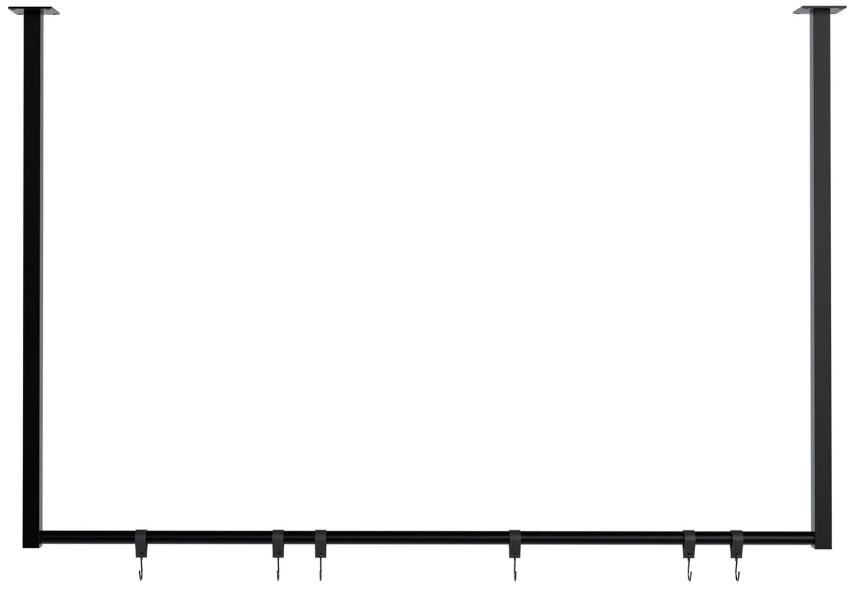 Kledingstang Fenton met 6 haken 120x80 cm schwarz