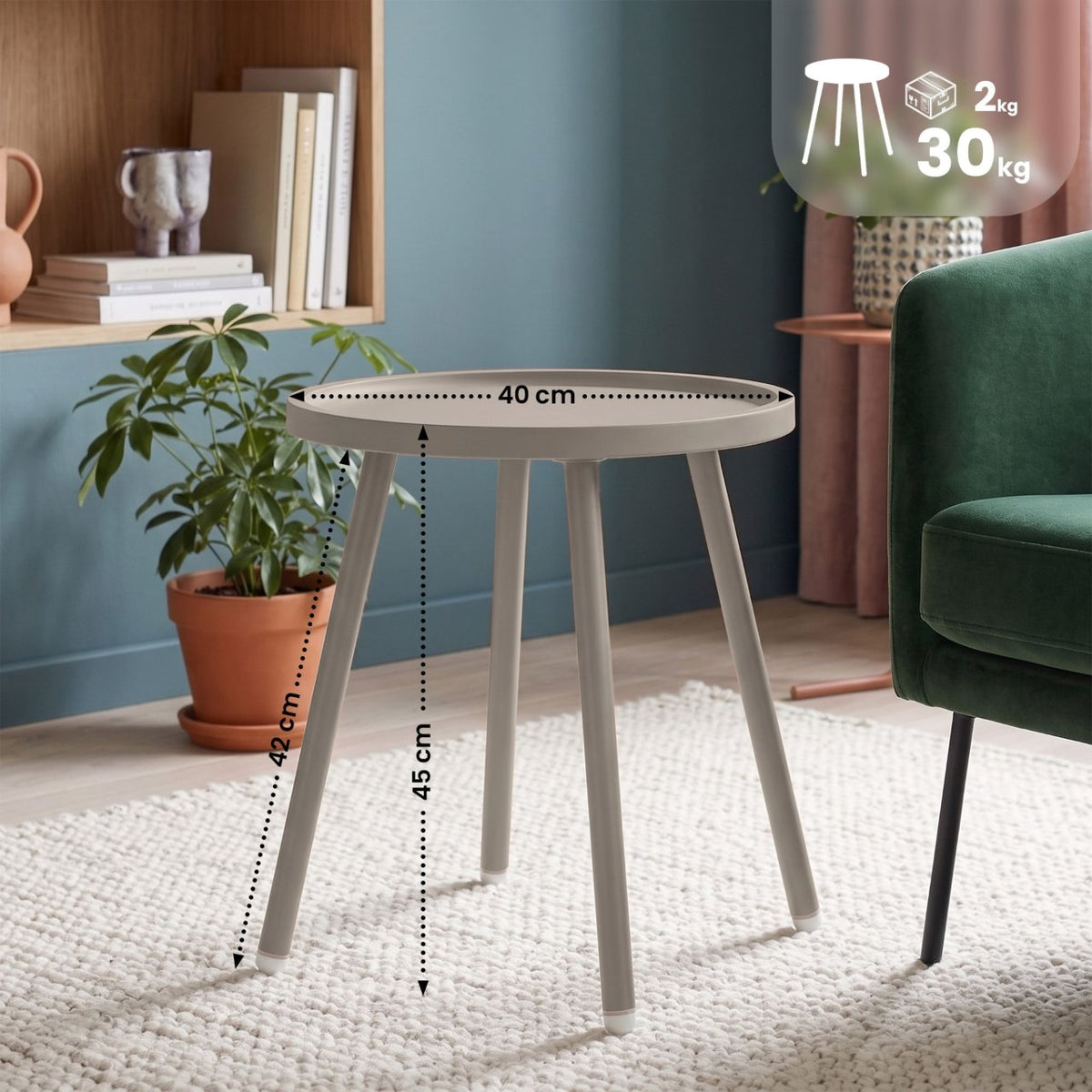 Beistelltisch Busan taupe