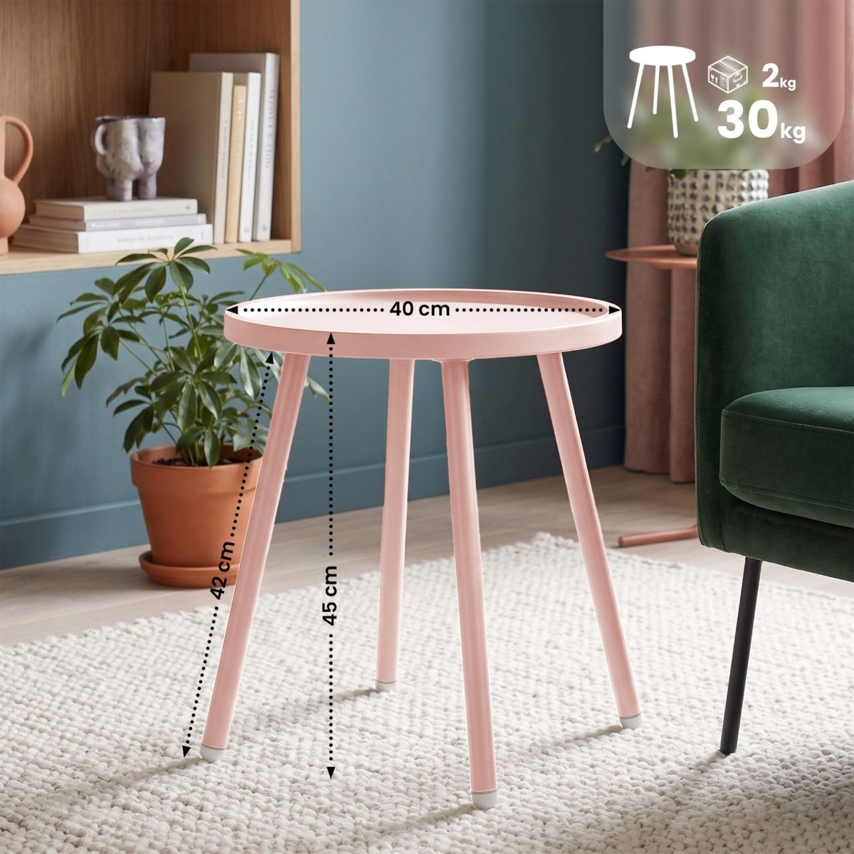 Beistelltisch Busan rosa