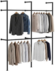 Wandgarderobe Arundel 195,5x35x220 cm schwarz