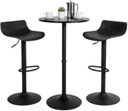 2er Bartisch Set Navo Kunststoff schwarz