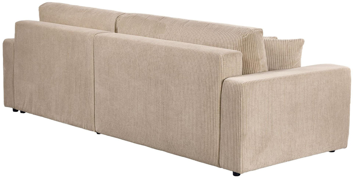 Ecksofa Brescia 4 Sitzer Cord khaki