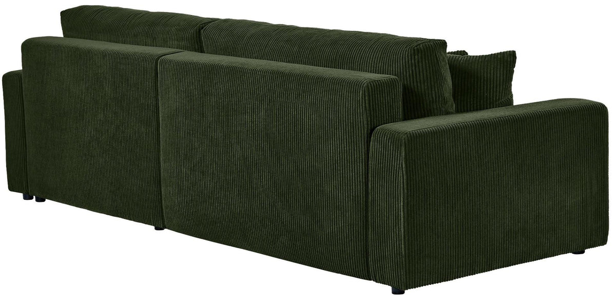 Ecksofa Brescia 4 Sitzer Cord grün