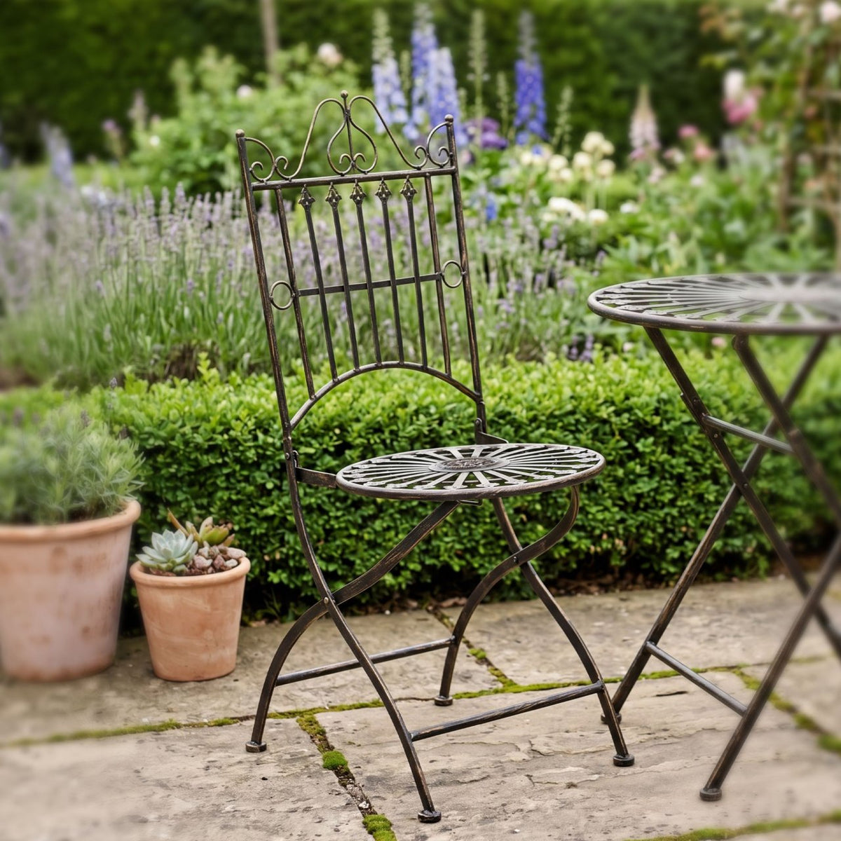 Opvouwbare tuinstoel Sadao bronzen bronze