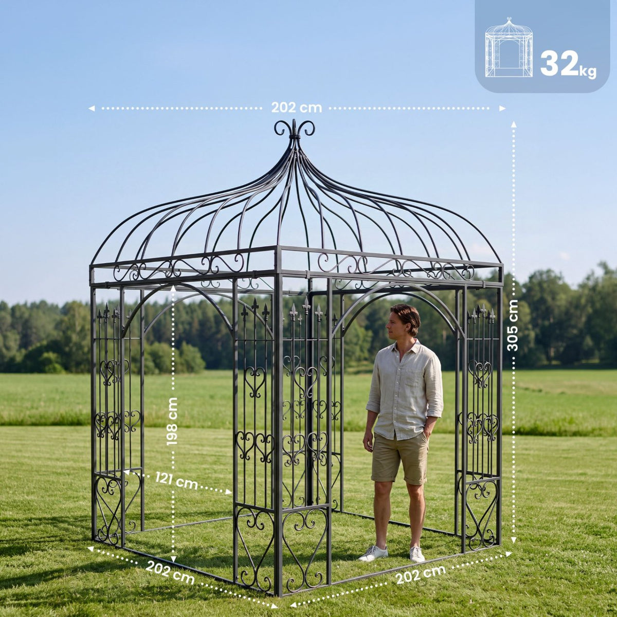 Pavillon Manja anthrazit