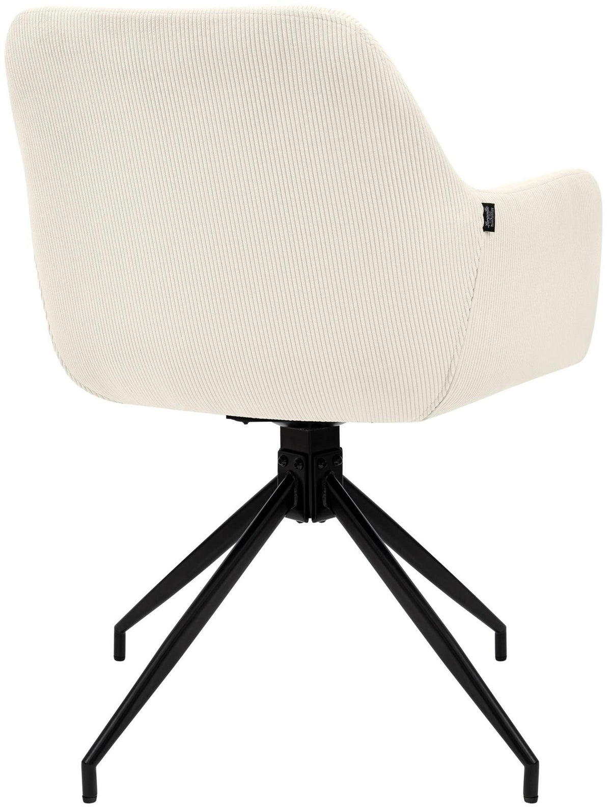 Eetkamerstoel Merlinda Ribstof creme creme