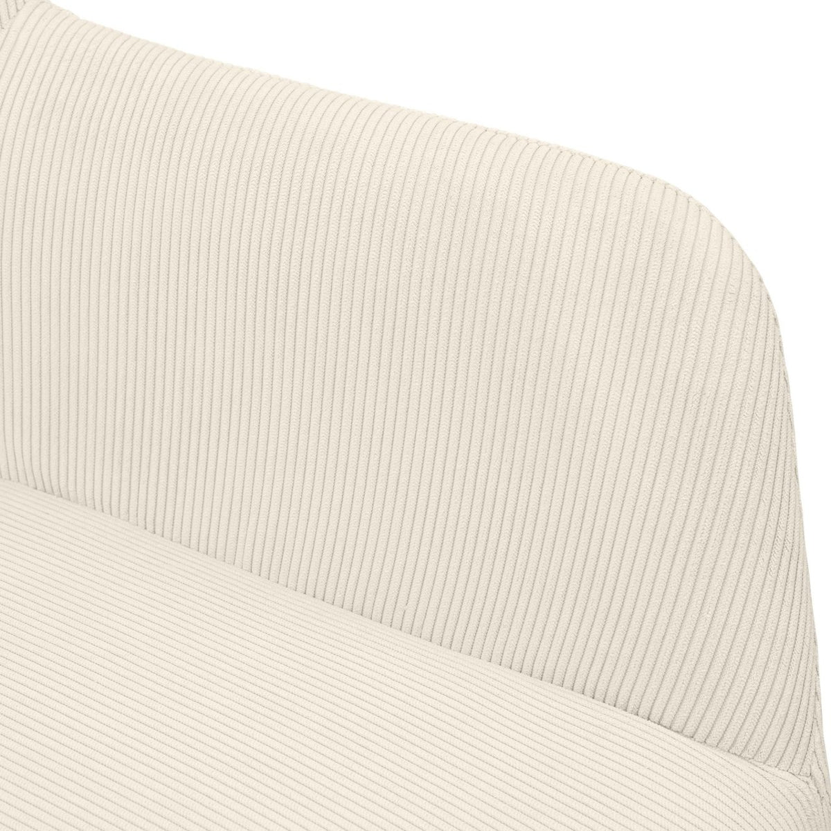 Eetkamerstoel Merlinda Ribstof creme creme