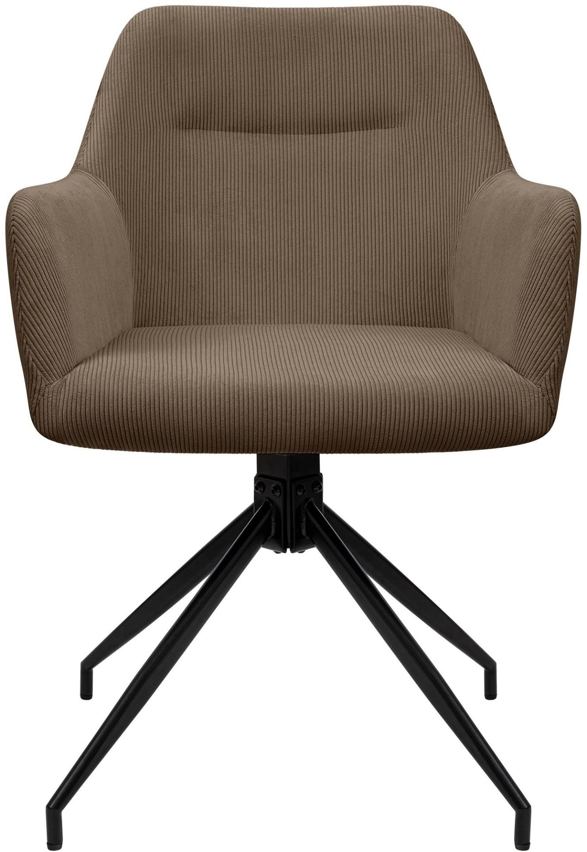 Eetkamerstoel Merlinda Ribstof taupe taupe