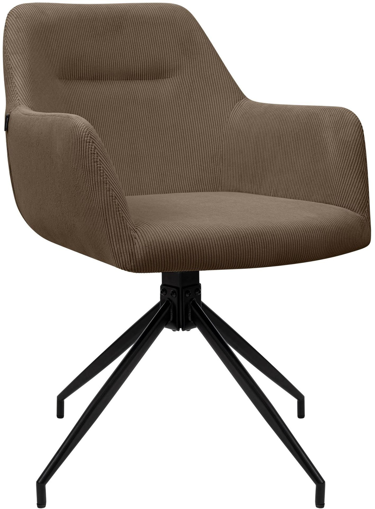 Eetkamerstoel Merlinda Ribstof taupe taupe