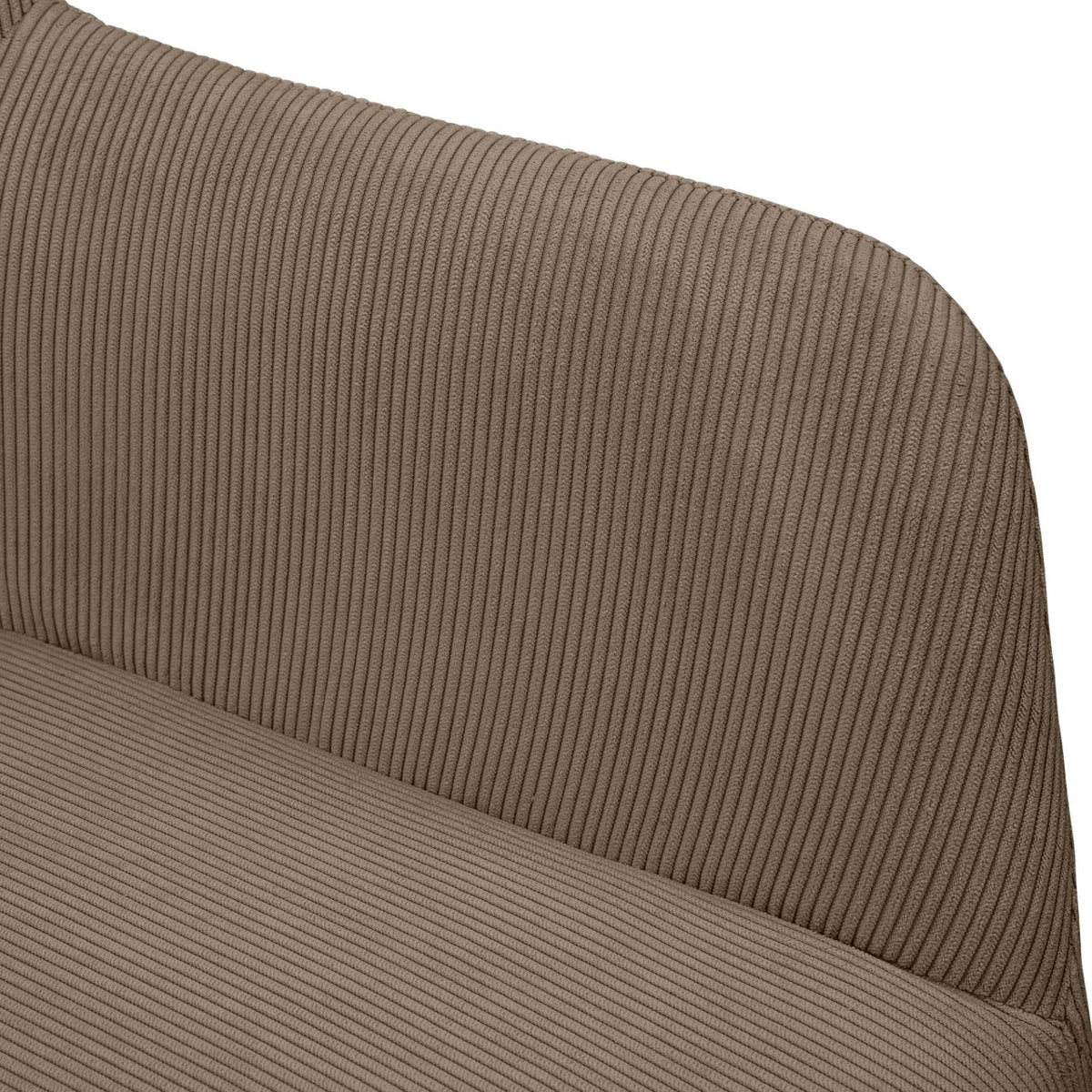 Eetkamerstoel Merlinda Ribstof taupe taupe