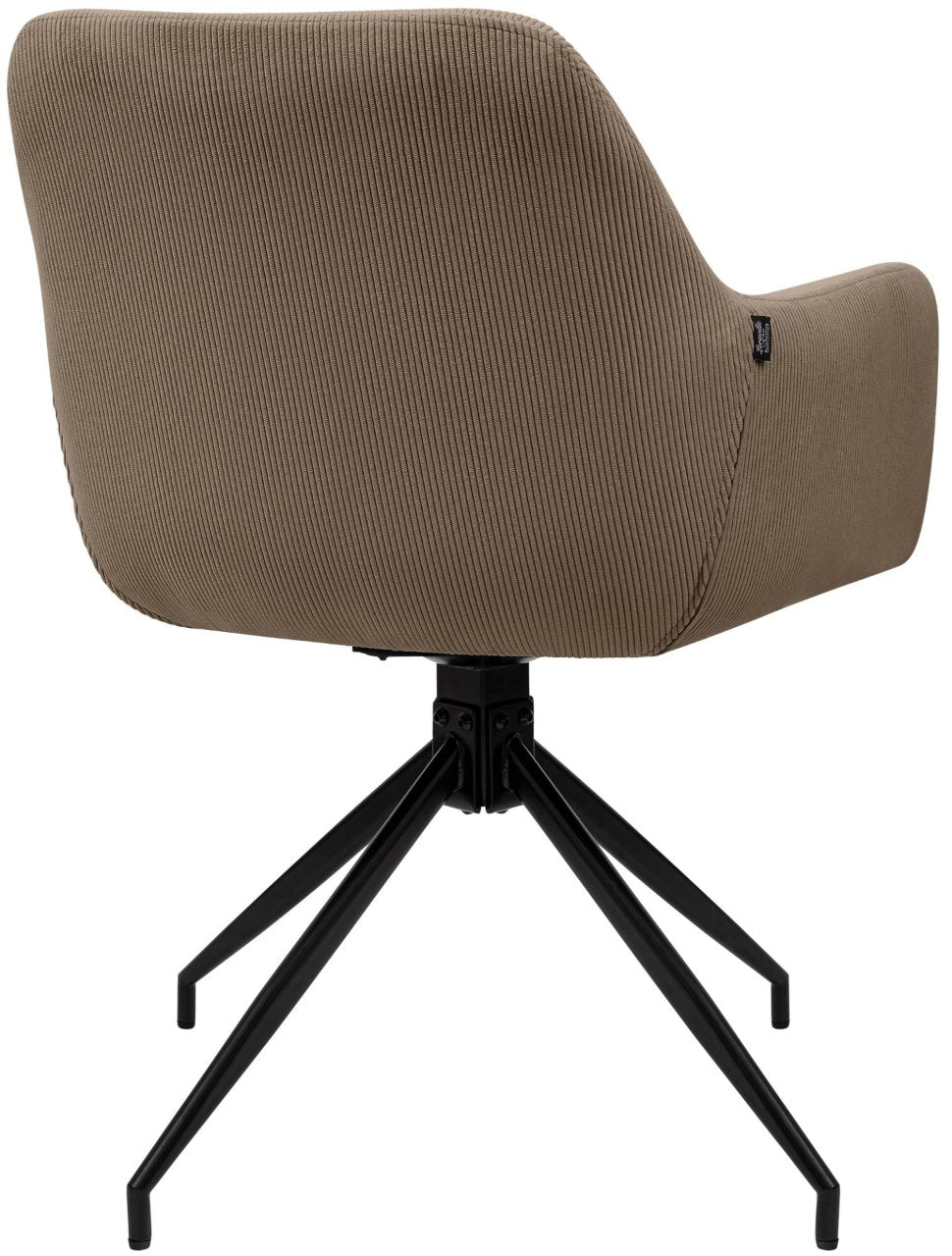 Eetkamerstoel Merlinda Ribstof taupe taupe