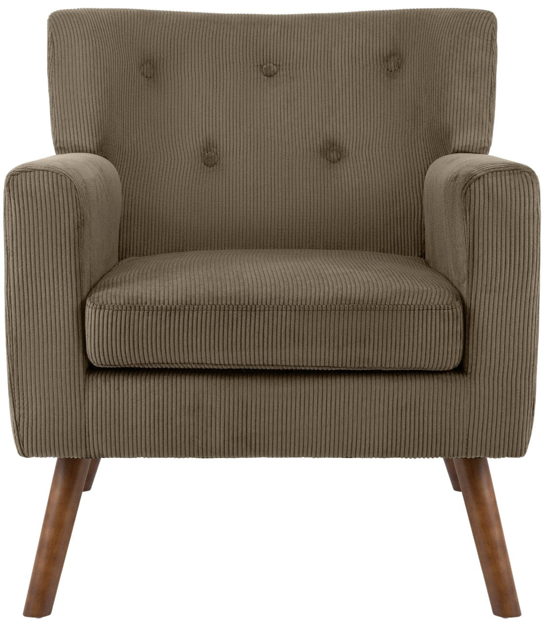Fauteuil Kioni corduroy taupe taupe