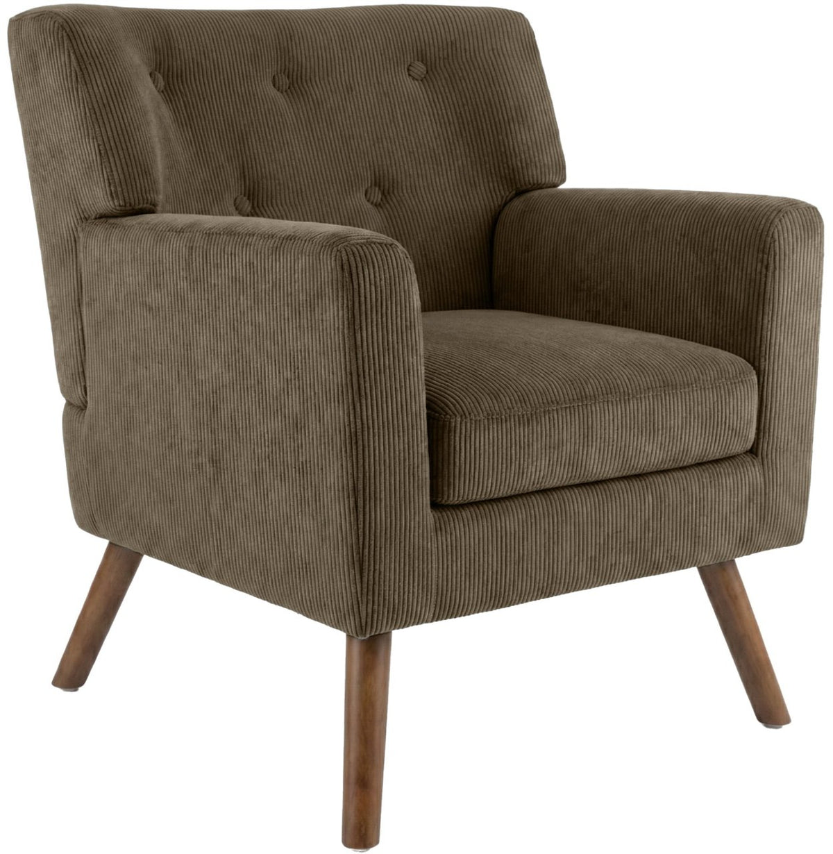 Fauteuil Kioni corduroy taupe taupe
