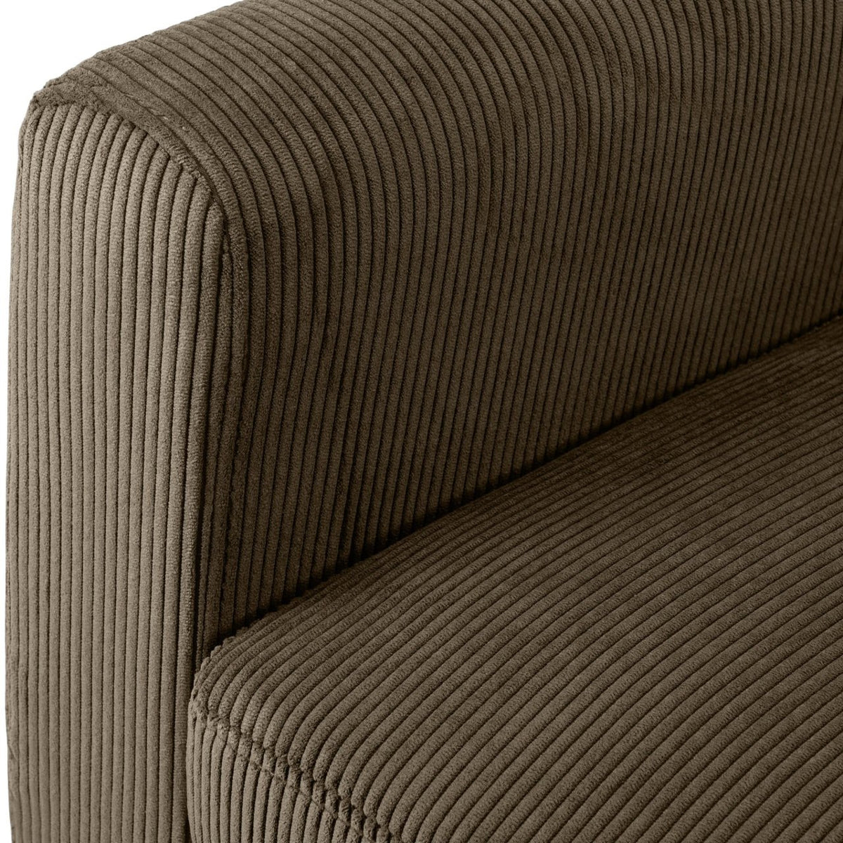 Fauteuil Kioni corduroy taupe taupe