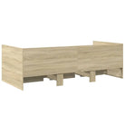 2-in-1 slaapbank met lades in bewerkt hout levering bevat - Bedden & bedframes