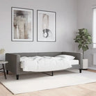 2-in-1 Slaapbank met Onderbed voor Woon- en Slaapkamers - Donkergrijs / 100 x 200 cm / met matras - Bedden & bedframes