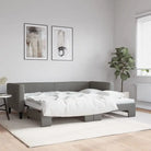 2-in-1 Slaapbank met Onderbed voor Woon- en Slaapkamers - Donkergrijs / 80 x 200 cm / met onderschuifbed - Bedden &