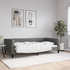 2-in-1 Slaapbank met Onderbed voor Woon- en Slaapkamers - Donkergrijs / 100 x 200 cm / zonder matras - Bedden &