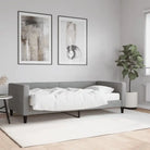 2-in-1 Slaapbank met Onderbed voor Woon- en Slaapkamers - Lichtgrijs / 90 x 190 cm / met matras - Bedden & bedframes