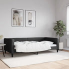 2-in-1 Slaapbank met Onderbed voor Woon- en Slaapkamers - Zwart / 100 x 200 cm / zonder matras - Bedden & bedframes