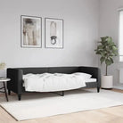 2-in-1 Slaapbank met Onderbed voor Woon- en Slaapkamers - Zwart / 80 x 200 cm / zonder matras - Bedden & bedframes