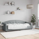 2-in-1 Slaapbank met Onderbouwbed voor Woonkamer en Slaapkamer - Lichtgrijs / 80 x 200 cm / zonder matras - Bedden &