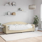 2-in-1 Slaapbank met Onderbouwbed voor Woonkamer en Slaapkamer - Crème / 80 x 200 cm / met matras - Bedden & bedframes