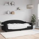 2-in-1 Slaapbank met Onderbouwbed voor Woonkamer en Slaapkamer - Zwart / 100 x 200 cm / zonder matras - Bedden &