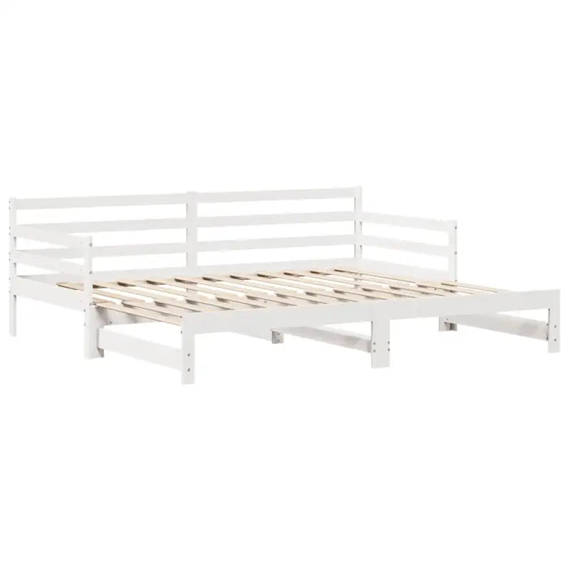 2-in-1 slaapbank met onderschuifbed van massief grenenhout - Bedden & bedframes