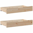 2-in-1 Slaapbank met onderschuifbed van massief grenenhout - Bedden & bedframes