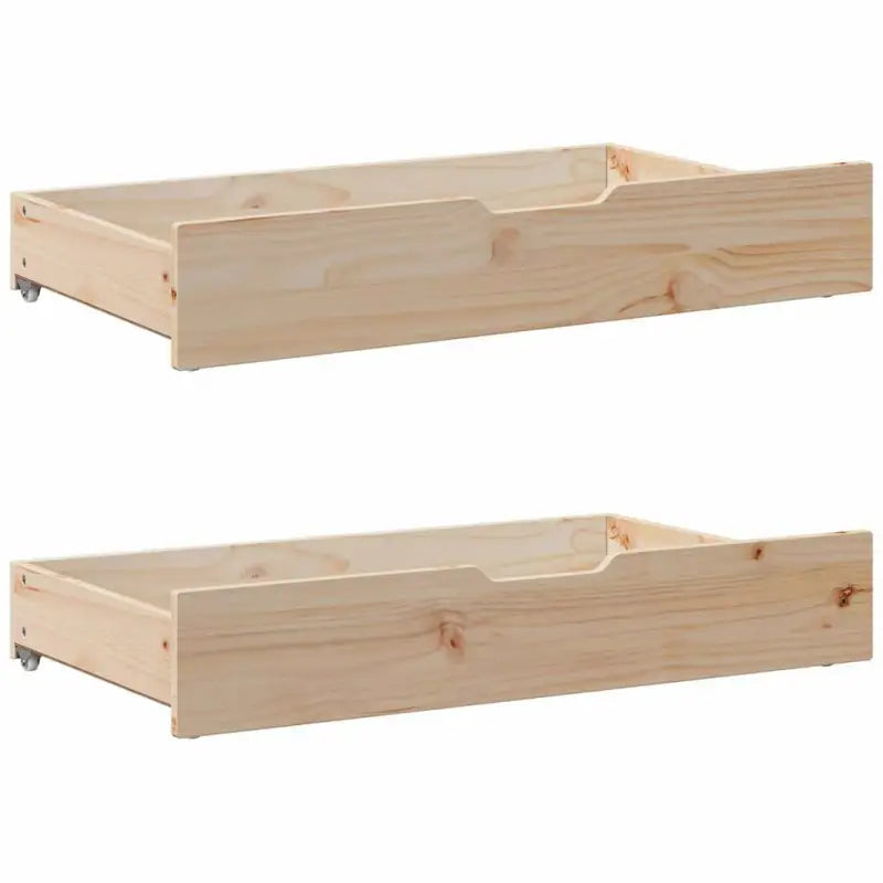 2-in-1 Slaapbank met onderschuifbed van massief grenenhout - Bedden & bedframes
