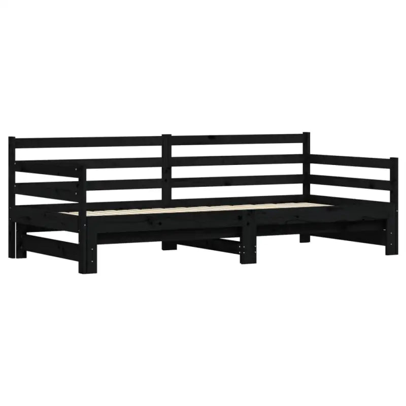 2-in-1 slaapbank met onderschuifbed van massief grenenhout - Bedden & bedframes
