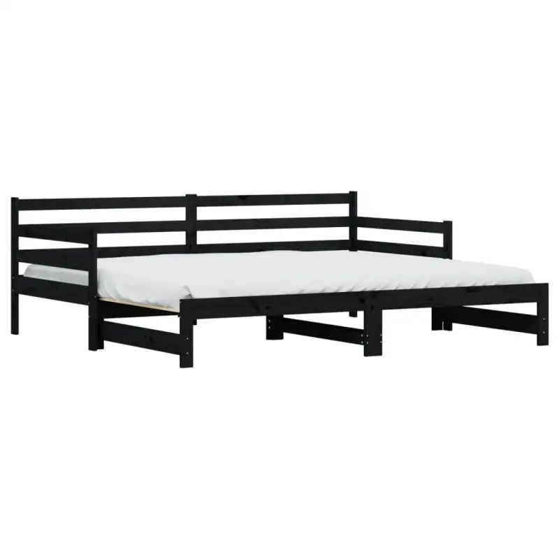 2-in-1 slaapbank met onderschuifbed van massief grenenhout - Bedden & bedframes
