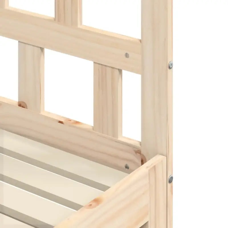 2-in-1 slaapbank met onderschuifbed van massief grenenhout - Naturel / 90 x 190 cm - Bedden & bedframes
