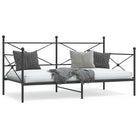 2-in-1 Slaapbank met onderschuifbed voor optimale afmetingen bed - Zwart / 100 x 200 cm / zonder onderschuifbed
