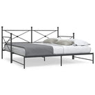 2-in-1 Slaapbank met onderschuifbed voor optimale afmetingen bed - Zwart / 100 x 200 cm / met onderschuifbed - Bedden &
