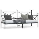2-in-1 Slaapbank met onderschuifbed voor optimale afmetingen bed - Zwart / 80 x 200 cm / zonder onderschuifbed - Bedden