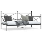 2-in-1 Slaapbank met onderschuifbed voor optimale afmetingen bed - Zwart / 100 x 190 cm / zonder onderschuifbed