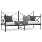 2-in-1 Slaapbank met onderschuifbed voor optimale afmetingen bed - Zwart / 90 x 200 cm / zonder onderschuifbed - Bedden