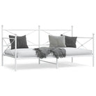 2-in-1 Slaapbank met onderschuifbed voor optimale afmetingen bed - Wit / 107 x 203 cm / zonder onderschuifbed - Bedden