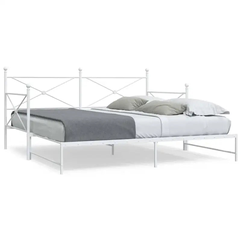 2-in-1 Slaapbank met onderschuifbed voor optimale afmetingen bed - Wit / 100 x 200 cm / met onderschuifbed - Bedden &