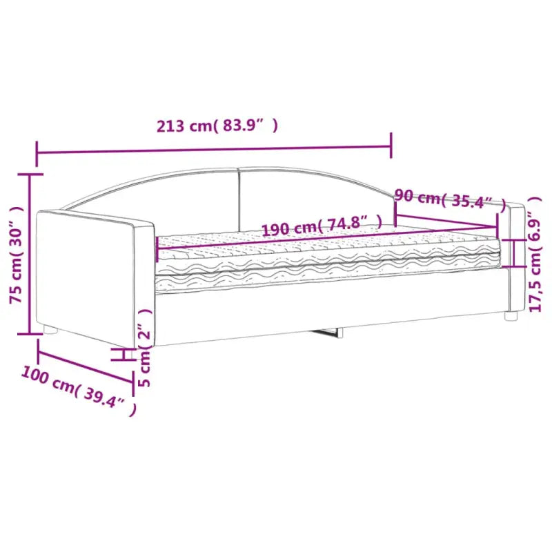 2-in-1 Slaapbank voor in woonkamer of slaapkamer - Bedden & bedframes