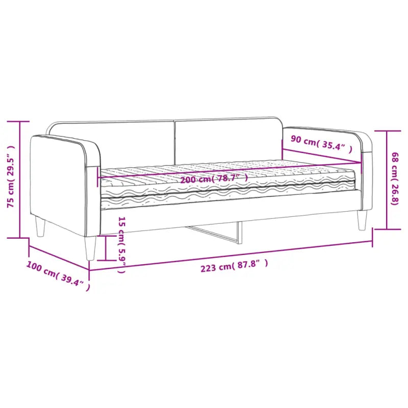 2-in-1 Slaapbank voor Woon- of Slaapkamer - Bedden & bedframes
